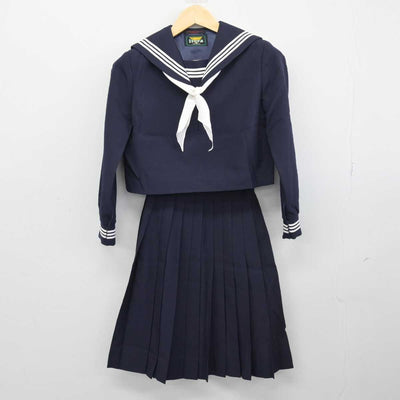 【中古】広島県 比治山女子高等学校 女子制服 4点 (セーラー服・スカート) sf046922