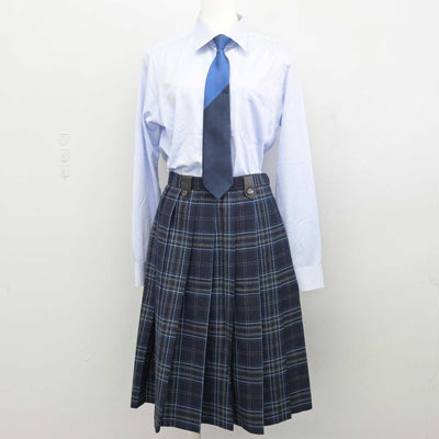 【中古】愛媛県 新田高等学校 女子制服 4点 (ブレザー・シャツ・スカート) sf046927