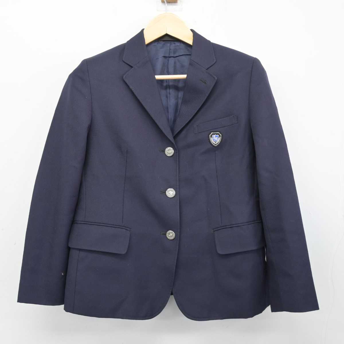 【中古】北海道 石狩南高等学校 女子制服 3点 (ブレザー・スカート) sf046943