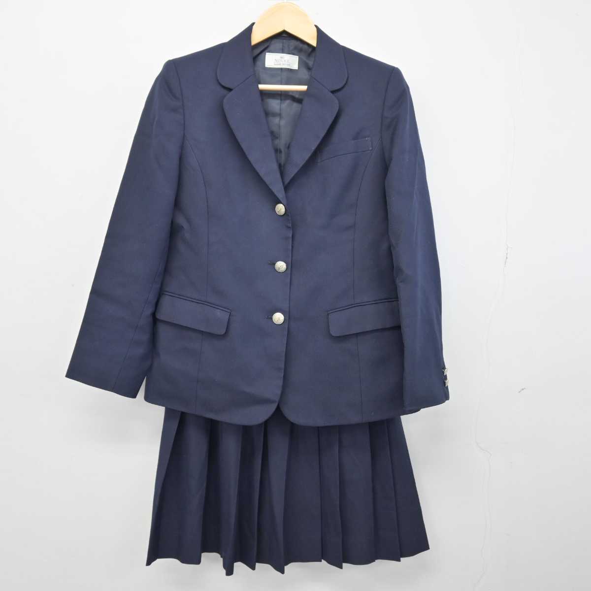 【中古】兵庫県 赤穂高等学校 女子制服 3点 (ブレザー・ベスト・スカート) sf046964