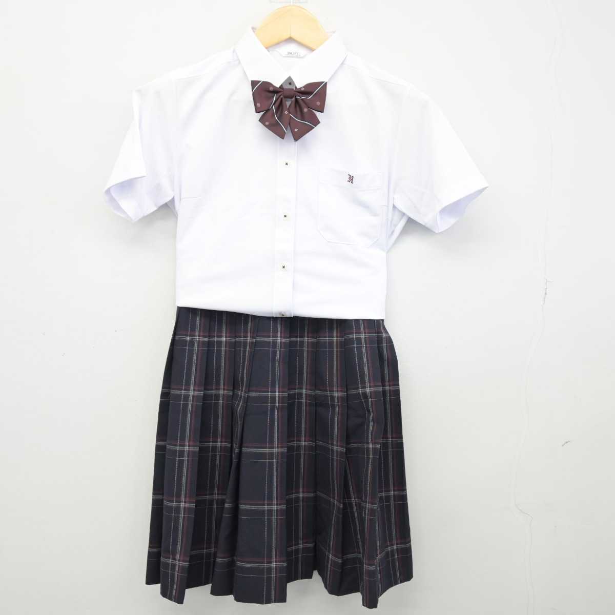 【中古】大阪府 大阪府立東高等学校 女子制服 4点 (シャツ・スカート) sf046968