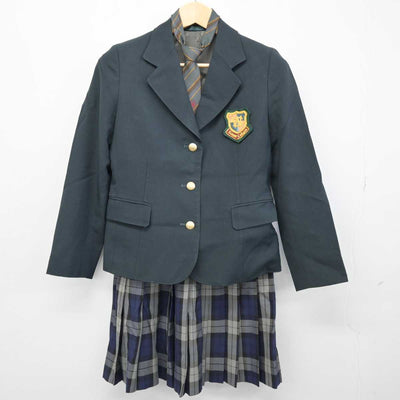 【中古】福岡県 西南学院高等学校 女子制服 3点 (ブレザー・スカート) sf046977