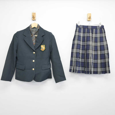 【中古】福岡県 西南学院高等学校 女子制服 3点 (ブレザー・スカート) sf046977