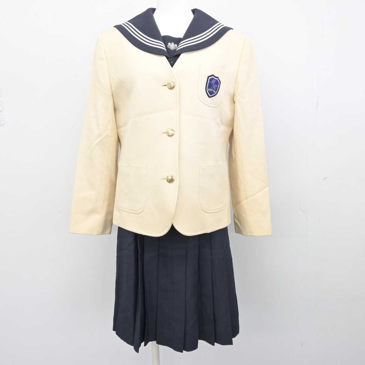 【中古】東京都 目白研心高等学校 女子制服 3点 (ブレザー・セーラー服・スカート) sf046997