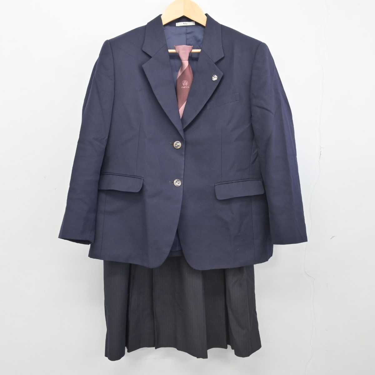 【中古】兵庫県 伊丹北高等学校 女子制服 3点 (ブレザー・スカート) sf047003