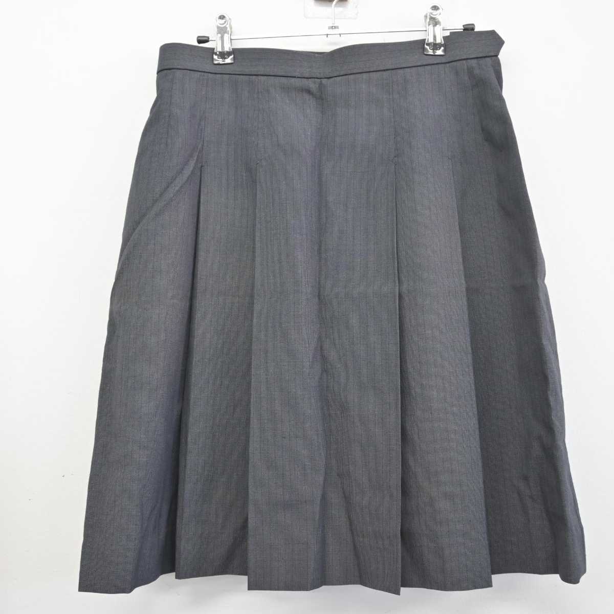 【中古】兵庫県 伊丹北高等学校 女子制服 2点 (ニット・スカート) sf047004