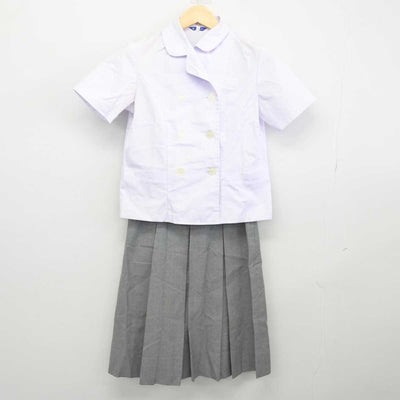 【中古】福岡県 小倉高等学校/旧制服 女子制服 2点 (シャツ・スカート) sf047009