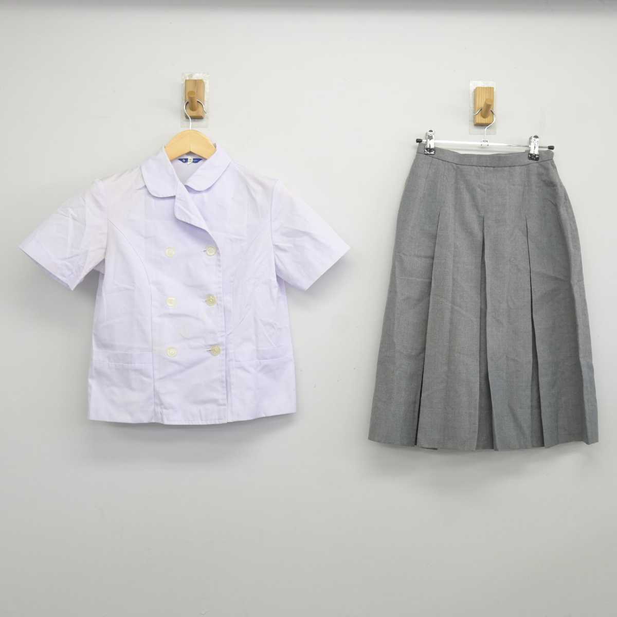 【中古】福岡県 小倉高等学校/旧制服 女子制服 2点 (シャツ・スカート) sf047009