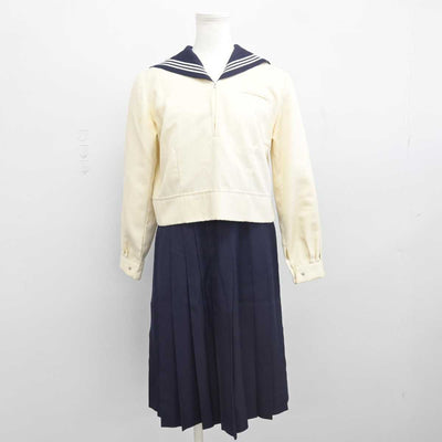 【中古】東京都 東京女学館高等学校 女子制服 2点 (セーラー服・スカート) sf047017