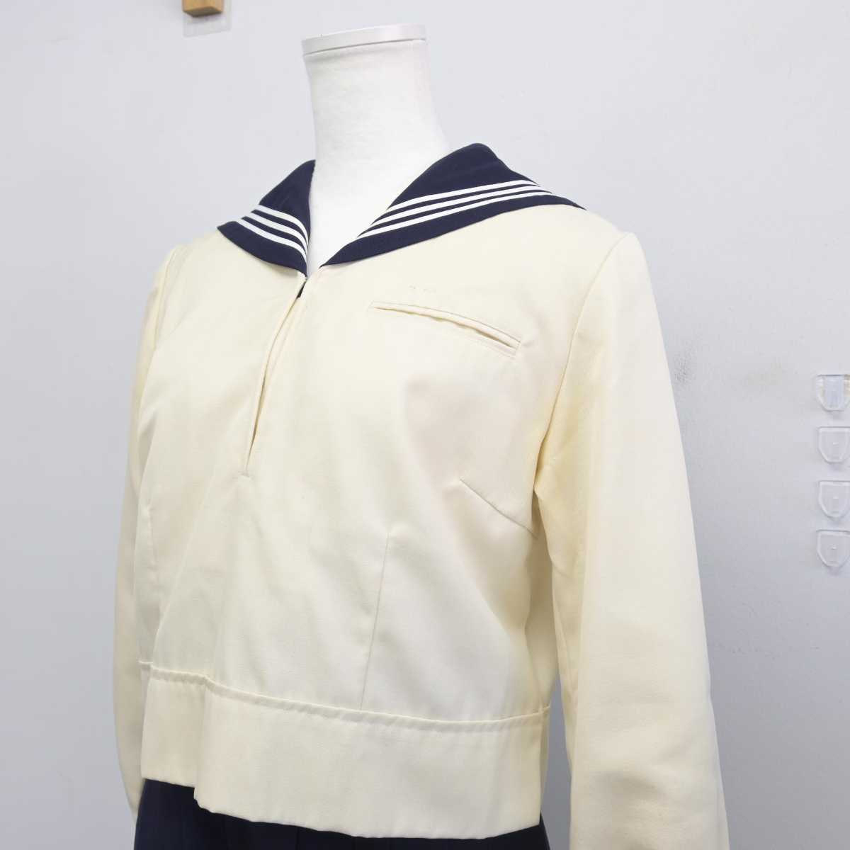 【中古】東京都 東京女学館高等学校 女子制服 2点 (セーラー服・スカート) sf047017