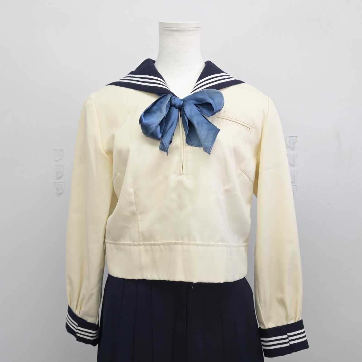 【中古】東京都 東京女学館高等学校 女子制服 3点 (セーラー服・スカート) sf047018