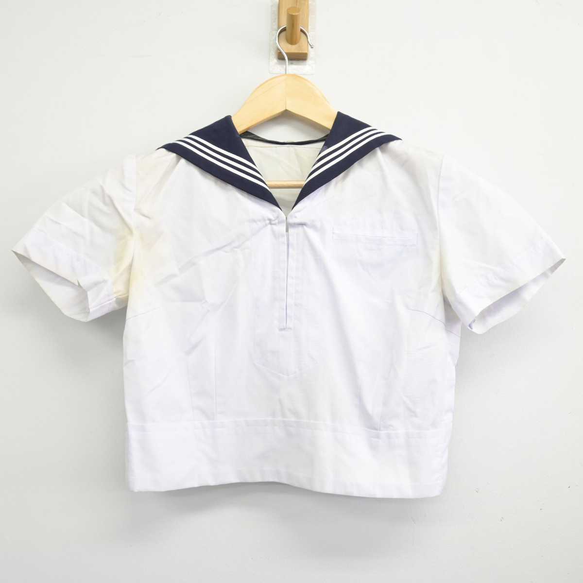 【中古】東京都 東京女学館高等学校 女子制服 3点 (ニット・セーラー服・スカート) sf047020