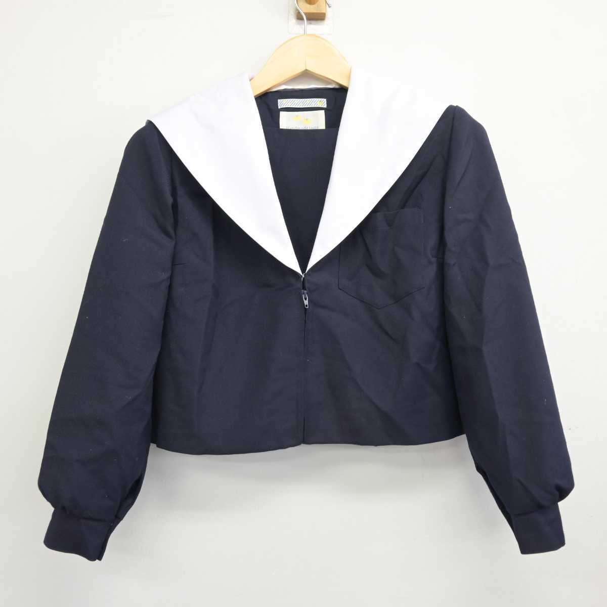 【中古】愛知県 菊井中学校 女子制服 3点 (ニット・セーラー服・スカート) sf047025