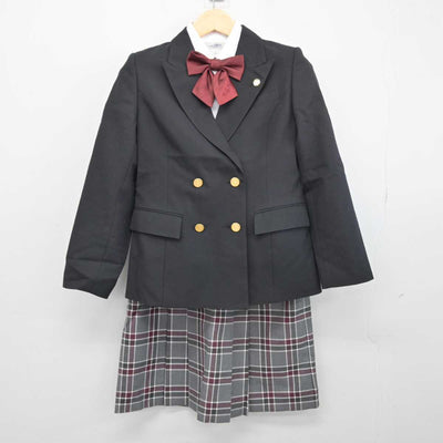 【中古】京都府 京都外大西高等学校 女子制服 4点 (ブレザー・シャツ・スカート) sf047027