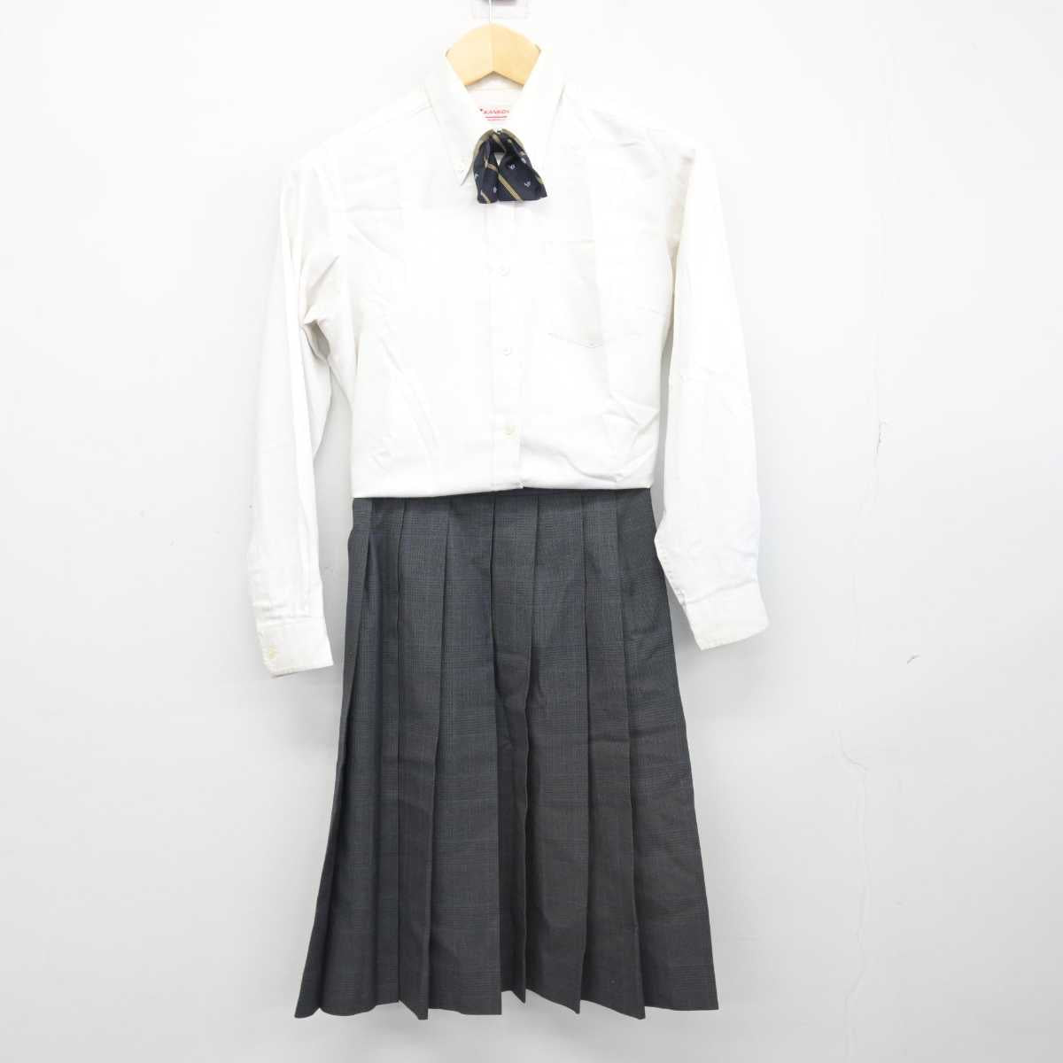 【中古】兵庫県 須磨学園高等学校 女子制服 4点 (ブレザー・シャツ・スカート) sf047048