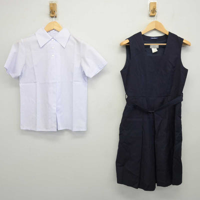 【中古】青森県 青森高等学校 女子制服 2点 (シャツ・ジャンパースカート) sf047061