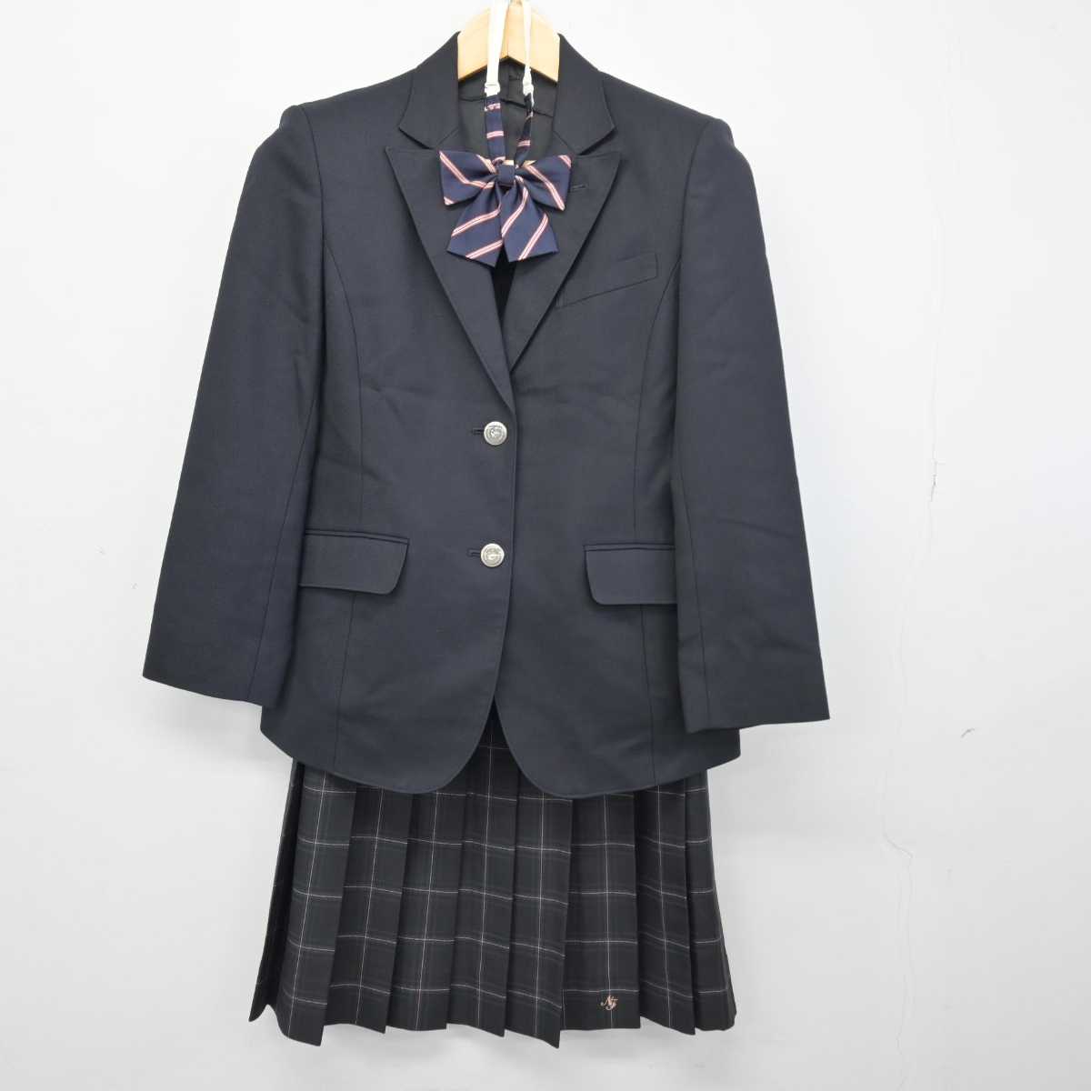 【中古】神奈川県 日本大学藤沢高等学校 女子制服 4点 (ブレザー・スカート) sf047068