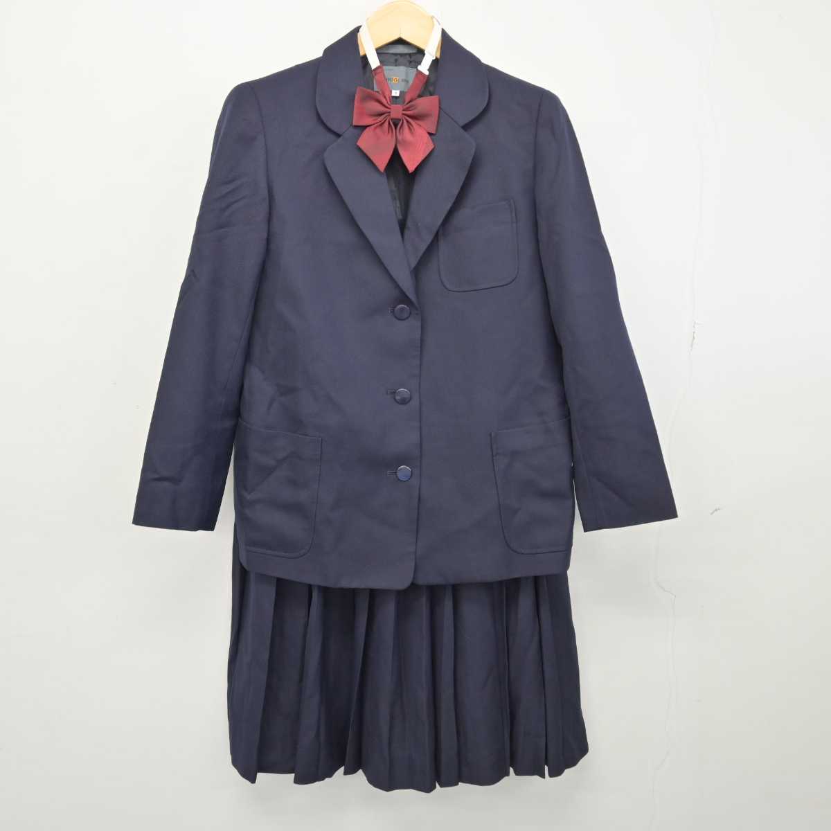 【中古】埼玉県 川口市立南中学校 女子制服 4点 (ブレザー・ベスト・スカート) sf047091