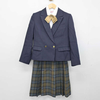 【中古】北海道 平岡中学校 女子制服 4点 (ブレザー・シャツ・スカート) sf047097