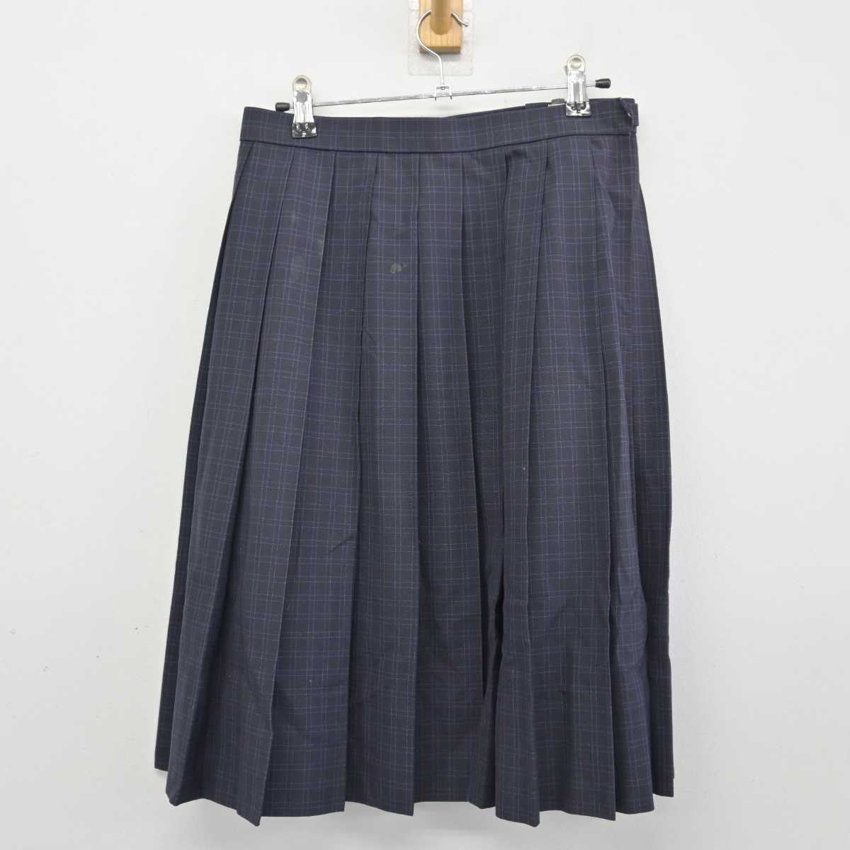 【中古】福岡県 多々良中央高等学校 女子制服 4点 (ニットベスト・シャツ・スカート) sf047101