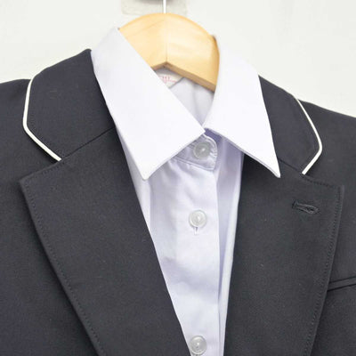 【中古】福岡県 多々良中央高等学校 女子制服 3点 (ブレザー・シャツ) sf047105