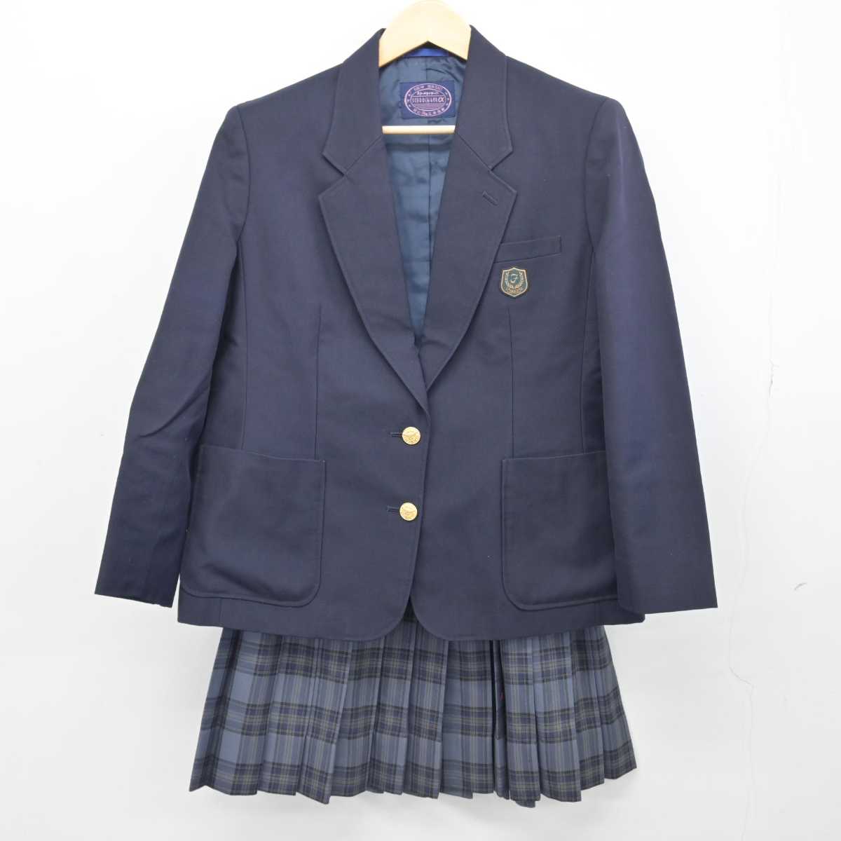 【中古】大阪府 福井高等学校 女子制服 2点 (ブレザー・スカート) sf047107