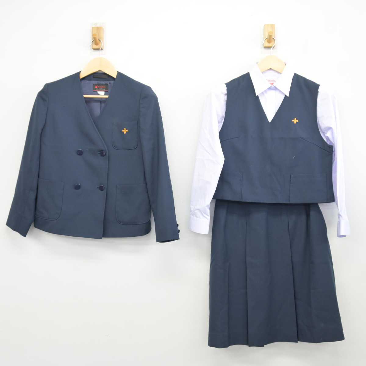 高知県 高知学芸高等学校 女子制服 3点 sf004803 - 冷蔵庫