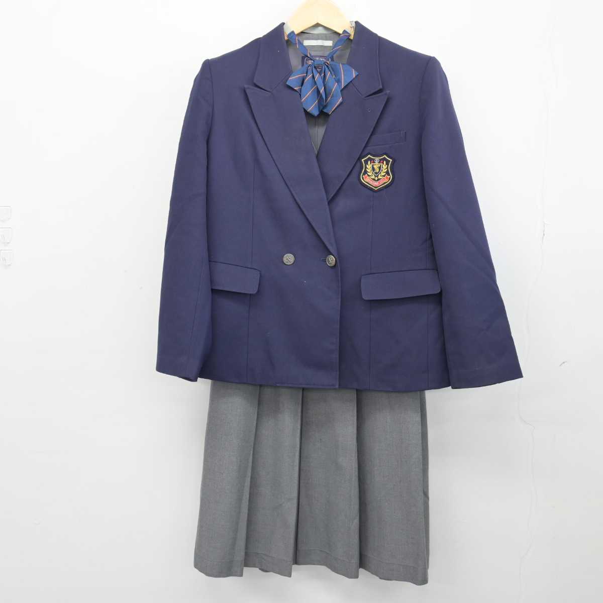 【中古】埼玉県 滑川中学校 女子制服 5点 (ブレザー・ベスト・スカート) sf047115