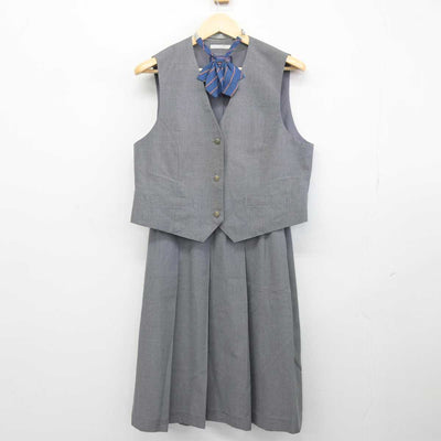 【中古】埼玉県 滑川中学校 女子制服 5点 (ブレザー・ベスト・スカート) sf047115