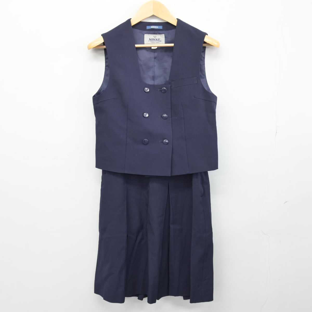 【中古】埼玉県 坂戸高等学校 女子制服 2点 (ブレザー・ベスト・スカート) sf047117