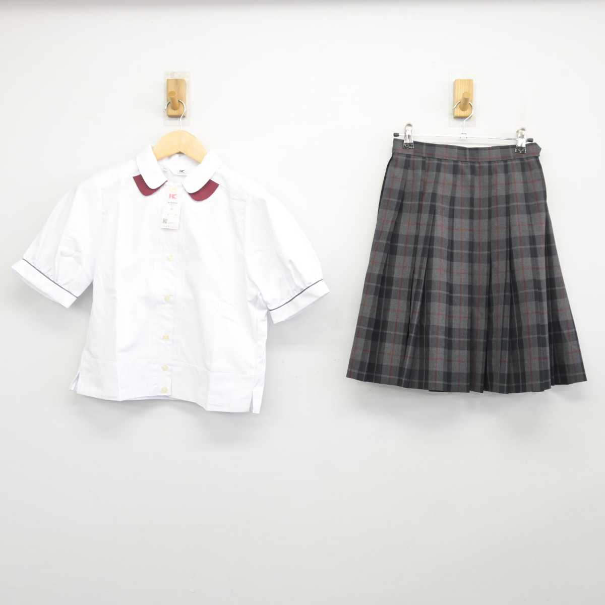 【中古】大阪府 梅花高等学校 女子制服 3点 (シャツ・スカート) sf047122