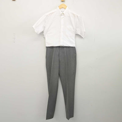 【中古】埼玉県 上尾南高等学校 男子制服 4点 (シャツ・ズボン) sf047139