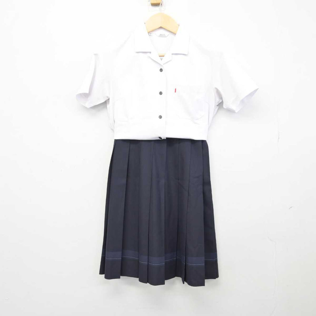 【中古】静岡県 駿河総合高等学校 女子制服 3点 (シャツ・スカート) sf047157