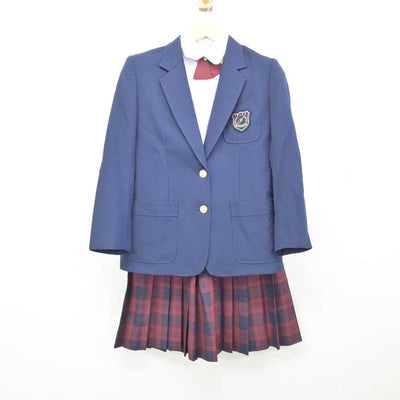 【中古】千葉県 木更津市立岩根中学校 女子制服 4点 (ブレザー・シャツ・スカート) sf047161