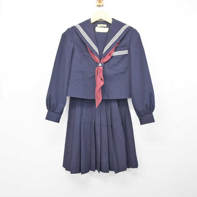 【中古】大阪府 箕面市立第三中学校 女子制服 3点 (セーラー服・スカート) sf047166