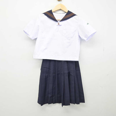 【中古】東京都 関東国際高等学校 女子制服 2点 (セーラー服・スカート) sf047176