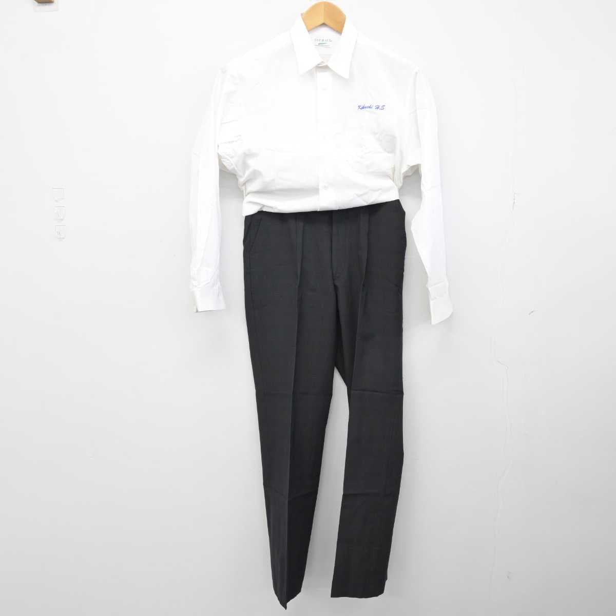 【中古】熊本県 菊池高等学校 男子制服 5点 (学ラン・シャツ・ズボン) sf047178