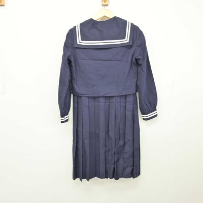 【中古】熊本県 菊池南中学校 女子制服 3点 (セーラー服・ジャンパースカート) sf047180