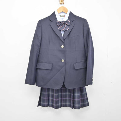 【中古】奈良県 飛鳥未来高等学校 女子制服 5点 (ブレザー・ニット・シャツ・スカート) sf047184