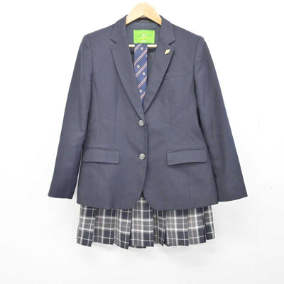 【中古】神奈川県 鶴見総合高等学校 女子制服 3点 (ブレザー・スカート) sf047187