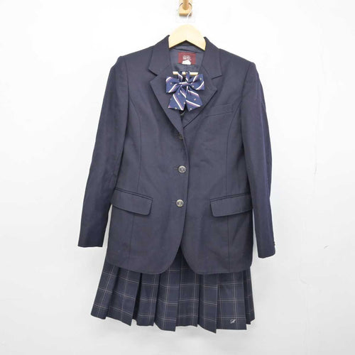 中古】栃木県 鹿沼市立北中学校 女子制服 4点 (ブレザー・ニット