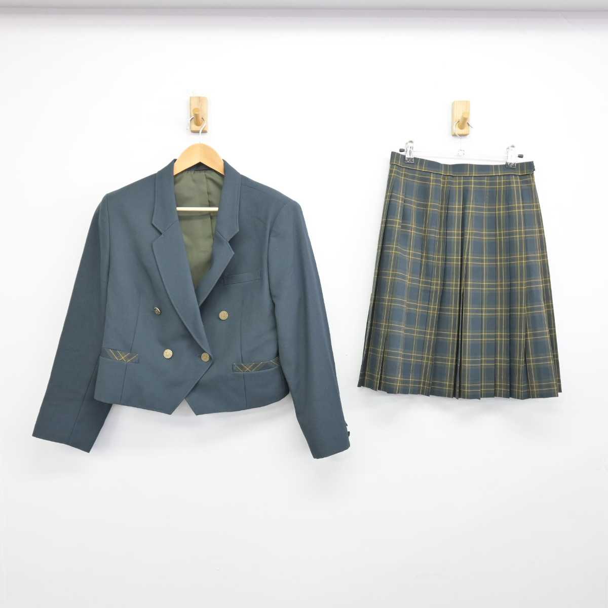 【中古】長野県 大町北高等学校 女子制服 2点 (ブレザー・スカート) sf047192