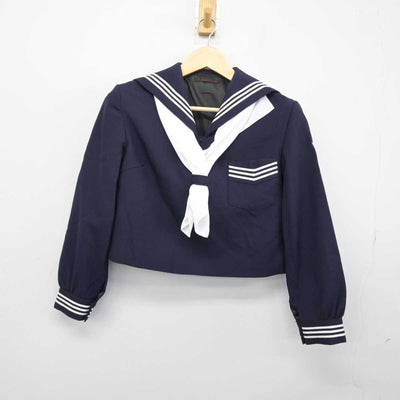 【中古】兵庫県 芦屋学園高等学校 女子制服 3点 (セーラー服) sf047208