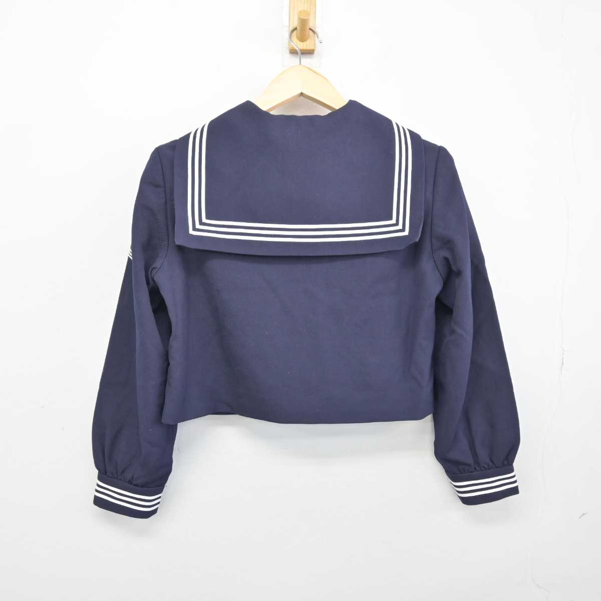 【中古】兵庫県 芦屋学園高等学校 女子制服 3点 (セーラー服) sf047208