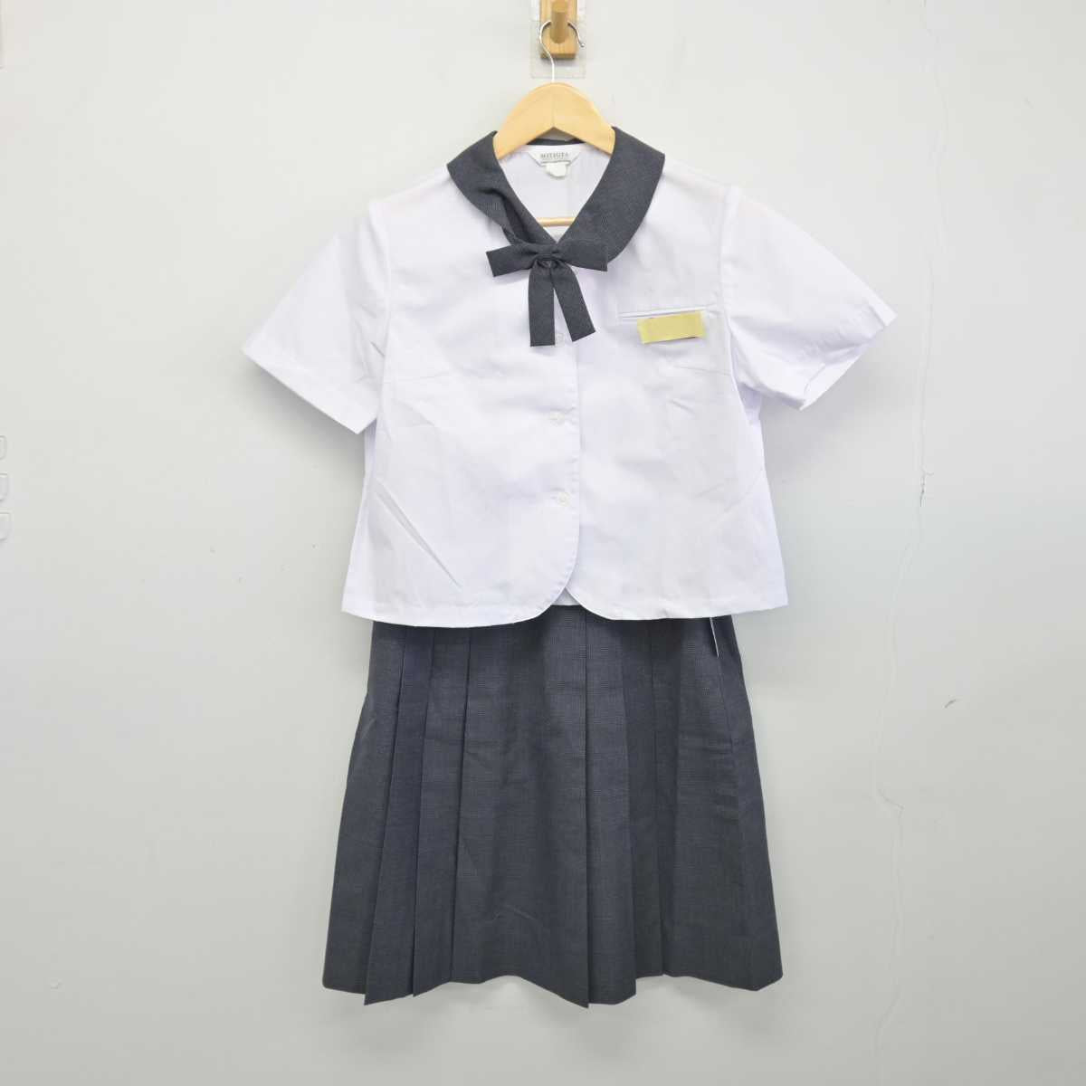 【中古】熊本県 日吉中学校 女子制服 3点 (シャツ・スカート) sf047219