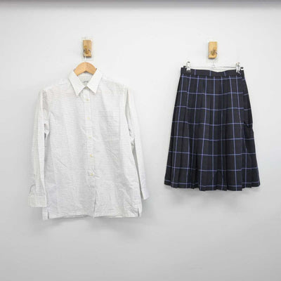 【中古】岐阜県 大垣養老高等学校 女子制服 2点 (シャツ・スカート) sf047226