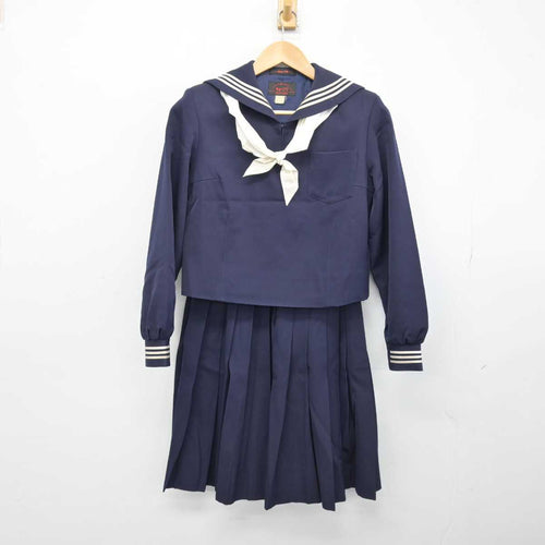 中古】千葉県 おおたかの森中学校 女子制服 3点（セーラー服