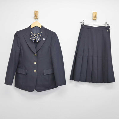 【中古】新潟県 万代高等学校 女子制服 3点 (ブレザー・スカート) sf047250