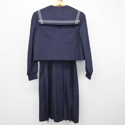 【中古】福岡県 田隈中学校 女子制服 2点 (セーラー服・ジャンパースカート) sf047256