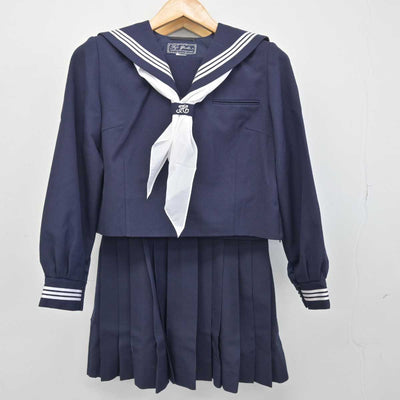 【中古】千葉県 西初石中学校 女子制服 3点 (セーラー服・ジャンパースカート) sf047261